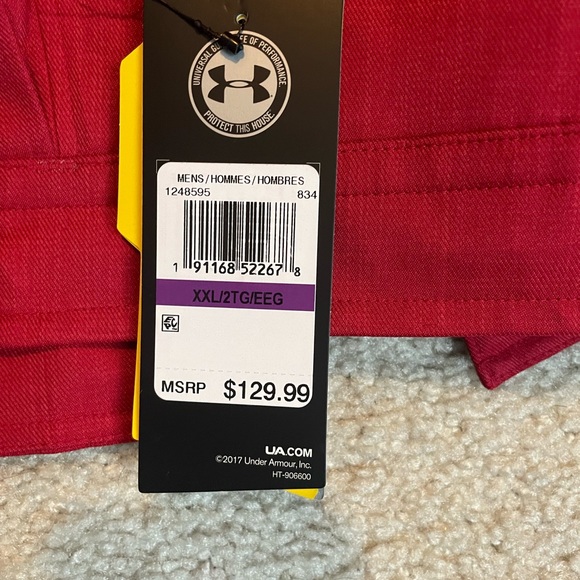 $129 Under Armour Storm Men’s Red Infrared Snow Pants - Picture 6 of 6